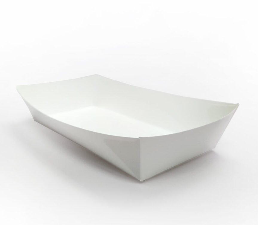 Rectangle paper boat tray
