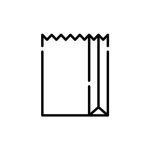 SOS paper bag icon