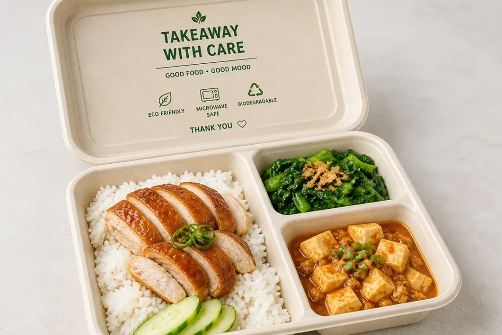 3 Division Takeaway Food Box Singapore